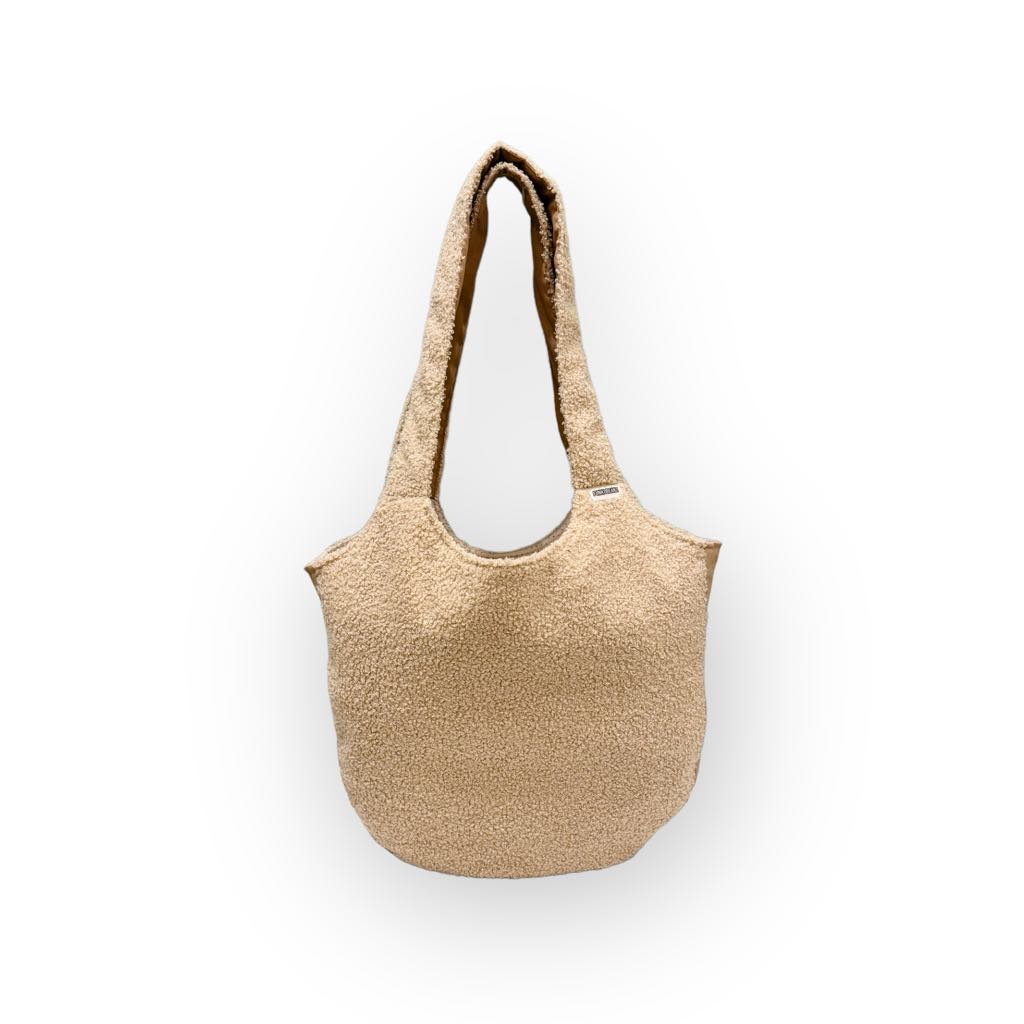 FunkiBeanz Winter Collection #4 - Beige Teddy Tote